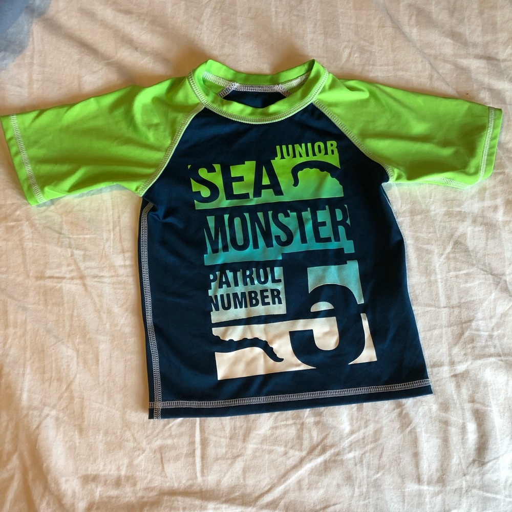 Sea monster rash guard 18 mo